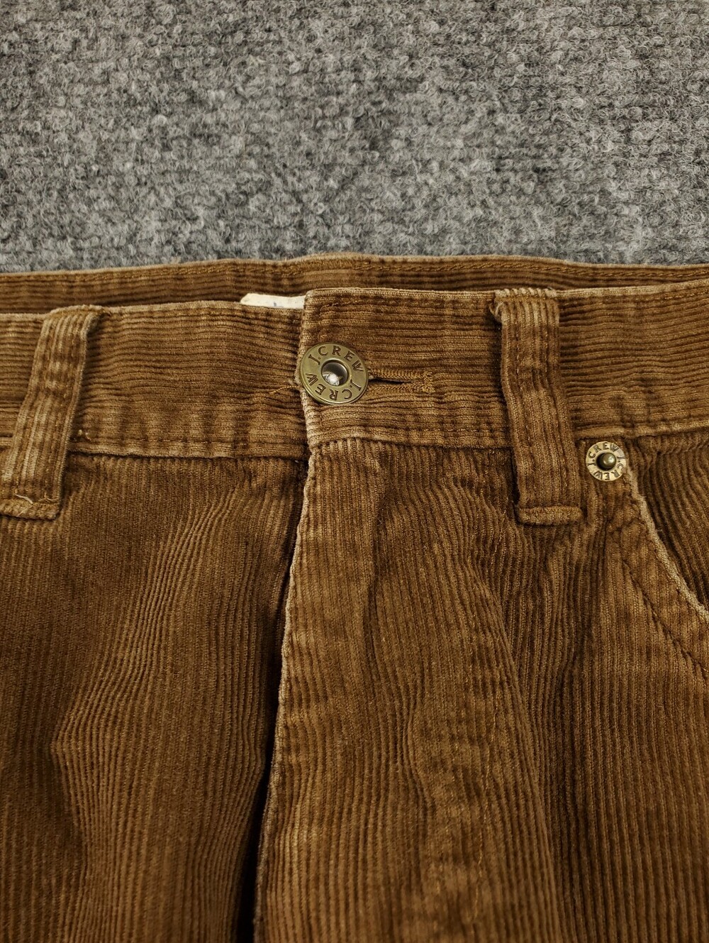 J Crew Corduroy Pants Mens 30x30 Straight Leg Brown Cotton Y2K Academia - Picture 5 of 9